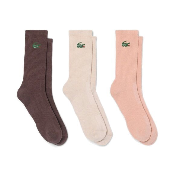 Lacoste 3-Pack Jacquard Crocodile Sport Socks