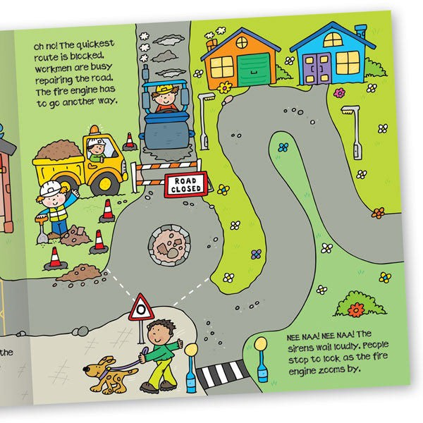 Convertible Fire Engine - Great Value Sit In Fire Engine, Interactive Playmat and Fun Storybook