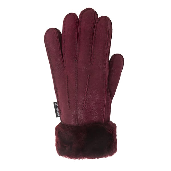 Nordvek Womens Sheepskin Gloves With Fur Cuff