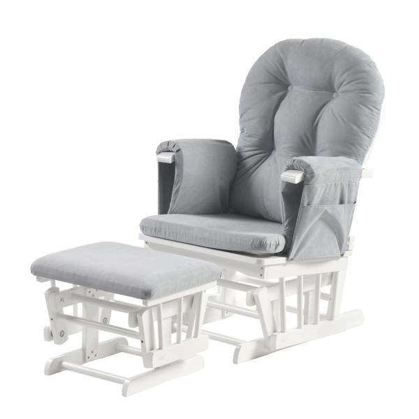 Kub Haywood Reclining Nursing Chair and Footstool