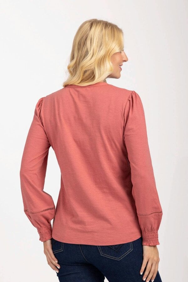 Mudflower Tie Neck Frill Collar Blouse