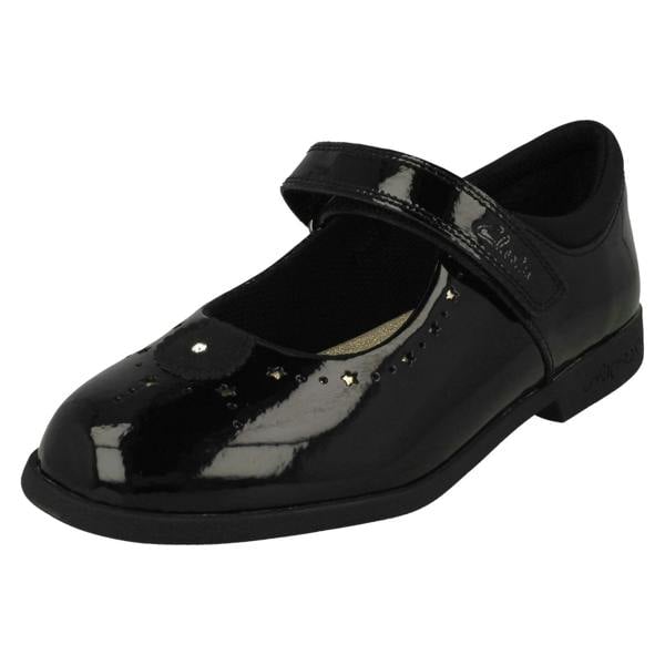 Clarks Girls Clarks Cut Out Star Detailed Mary Jane Shoes Magic Step Bar