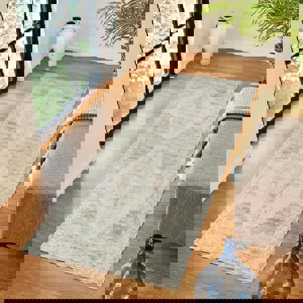 Livabliss Becki Owens Luca-Vintage Blue Brown Green Traditional Vintage Boho Rug