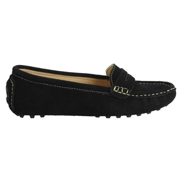 Down to Earth Ladies Down To Earth Suede Leather Slip On Moccasins F80593
