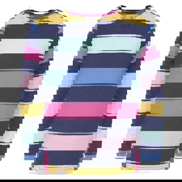 Lazy Jacks Girls Striped Breton Long-Sleeved T-Shirt - Twilight