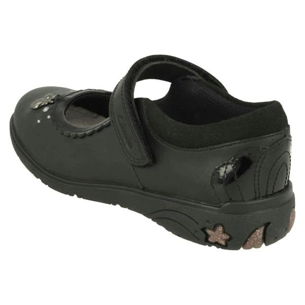 Clarks Girls Clarks Shell Detailed School Shoes Sea Shimmer K