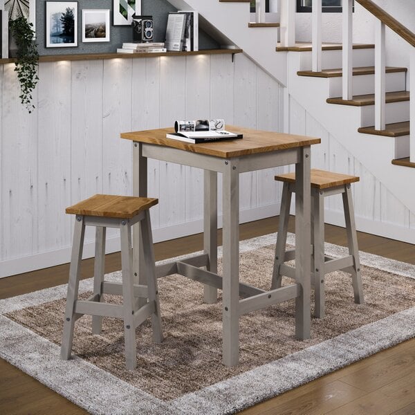 Core Products Linea 3-Piece High Dining Set, Table & 2 Stools