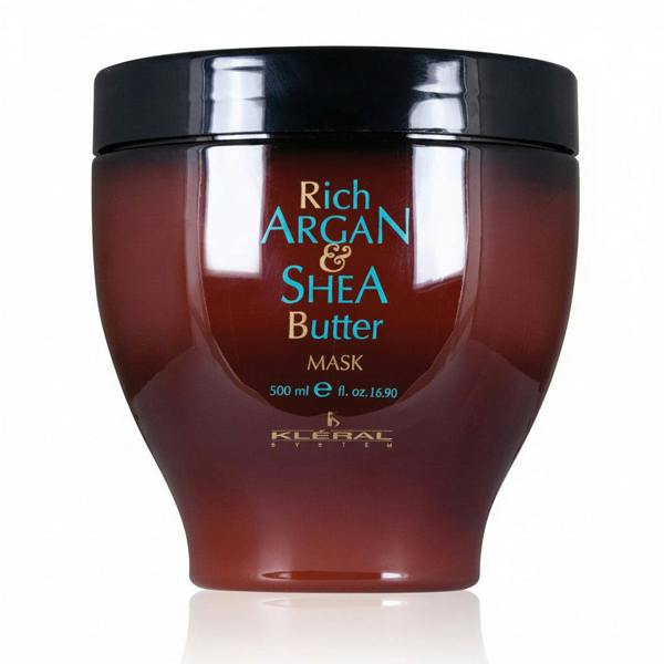 Kleral Argan & Shea Butter Hair Mask for Dry and Damaged Hair jar front view
