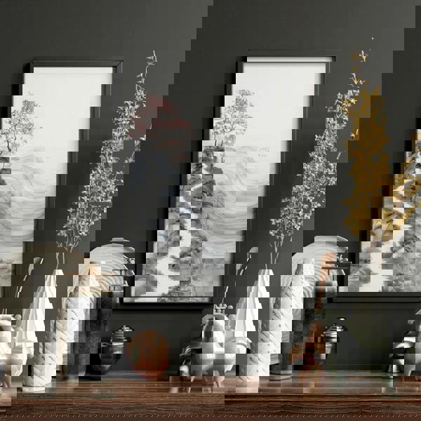 Modern Living Room Art | Set of 3 Asian Inspired Wall art Prints