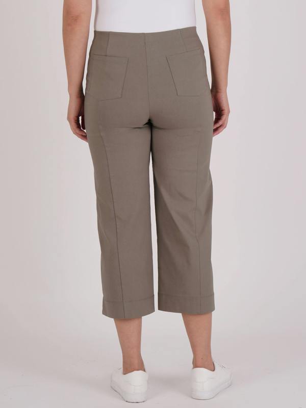 PennyPlain Wide Leg Bengaline - Sage