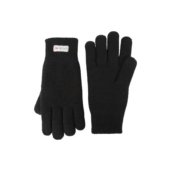 Mountain Warehouse Mens Thinsulate Knitted Gloves - Black