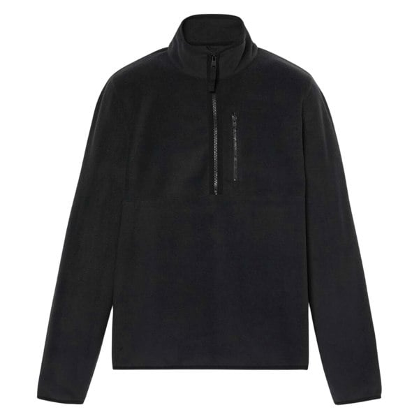 Timberland Mens Mt Willard Quarter Zip Fleece Top - Black