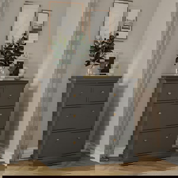 Furniture To Go Paris Chest of 4 Drawers in Matt Grey