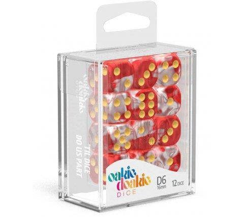 Oakie Doakie D6 16mm Gemidice Red Sky 12 Dice Set
