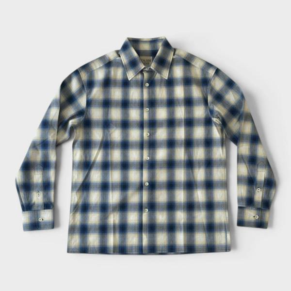 Supplied Fashion Marley Flannel Plaid Cotton Shirt Blue Multi