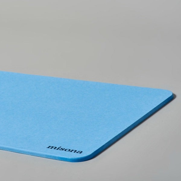 Blue Misona bath mat, stone diatomite mat