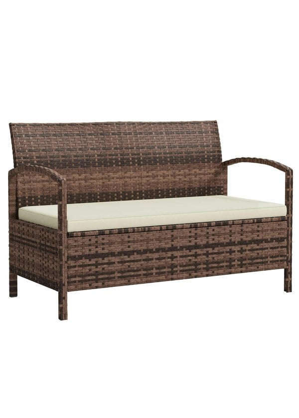 Rattan Storage Bench