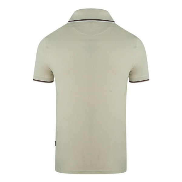 Aquascutum Brand Logo Polo Shirt - Beige