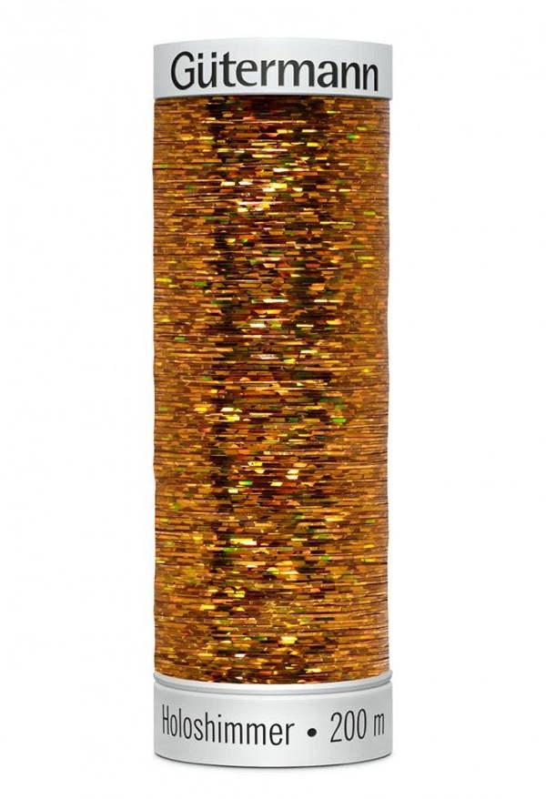 Gutermann Sulky Holoshimmer Embroidery Thread 200m Polyester, Polyethylene Thread Suitable For Embroidery