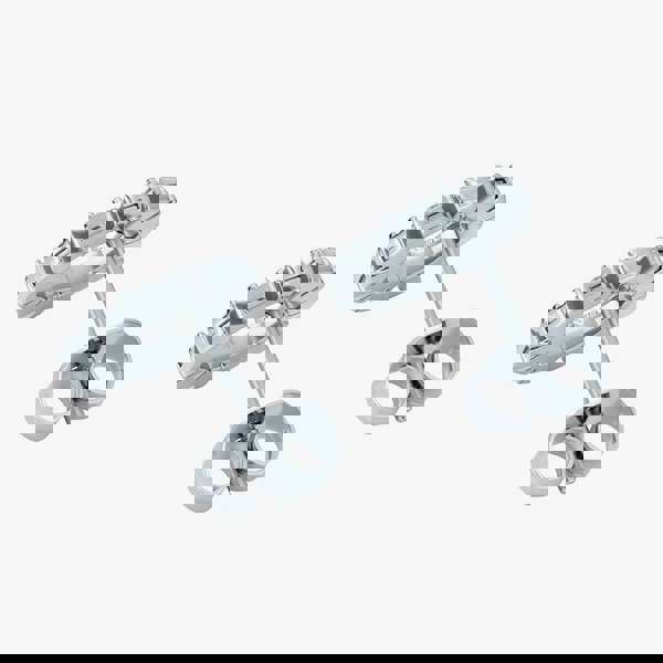 Ted Baker HALIANA Silver Tone Halo Crystal Stud Earrings TBJ3812-01-02