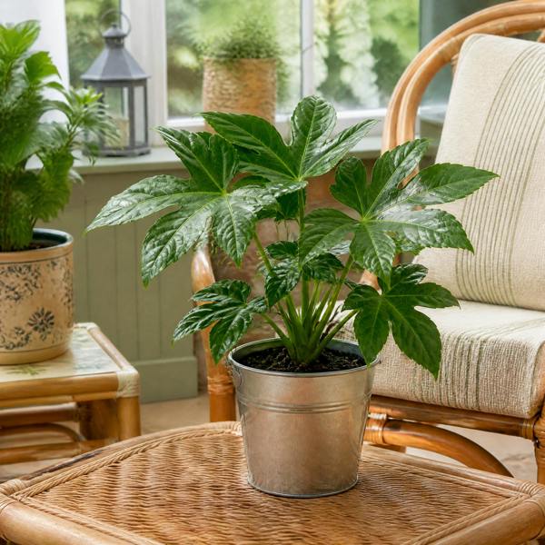 Fatsia Paper Plant 12cm Pot - Air Purifying Plant Plants By Post