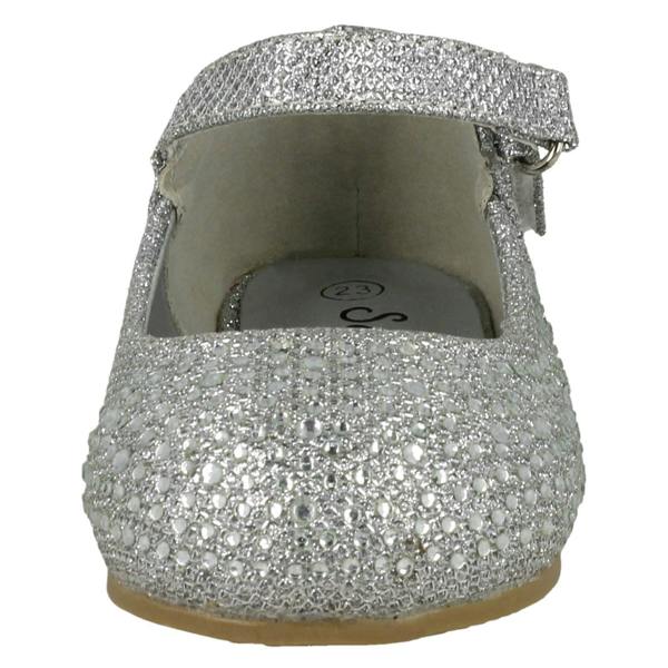 Savannah Girls Savannah Flat Diamante Shoes