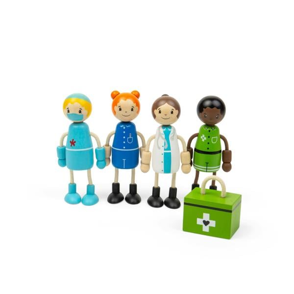 Tidlo Medic Dolls | 5 pcs Small Doll Figures