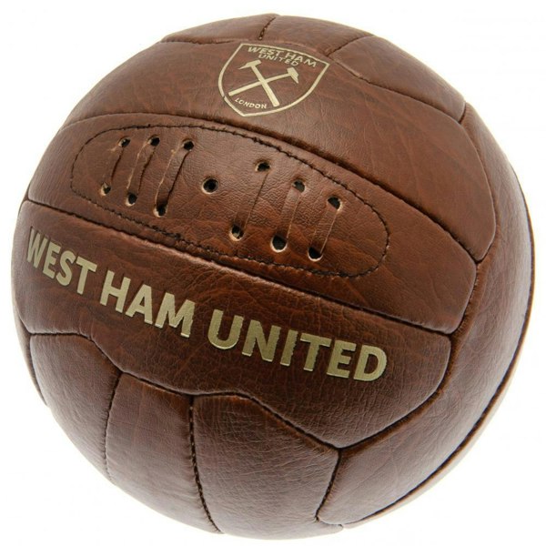 West Ham United FC Heritage Football - Brown/Gold