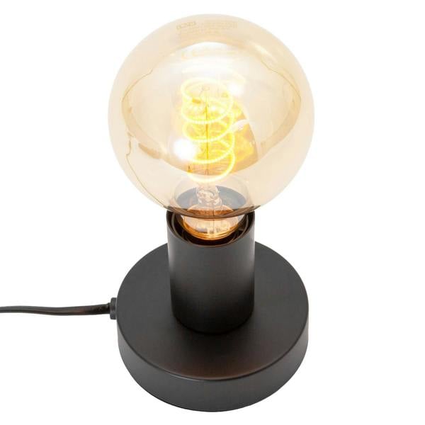 Matte Black Bulb Holder Table Lamp to Showcase Vintage Filament Bulbs Image 4