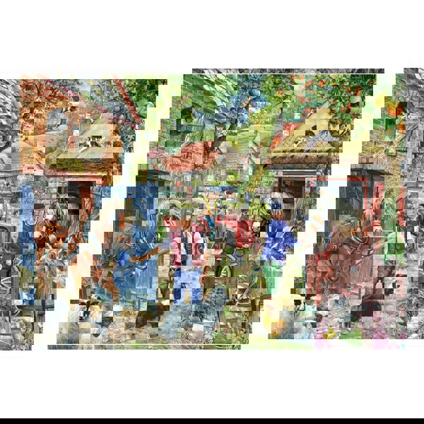 The House of Puzzles Appletree Lane BIG 500 Piece Jigsaw Puzzle