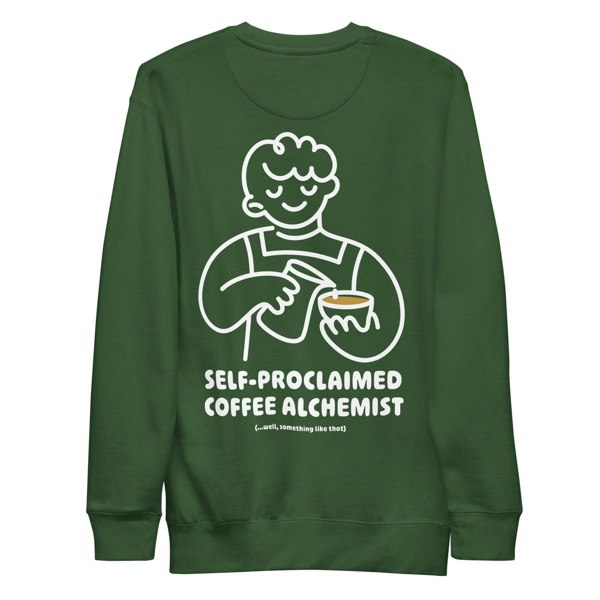 ANCHOR & CREW x GUSTATORY Coffee Alchemist Cotton Blend Embroidered Sweatshirt