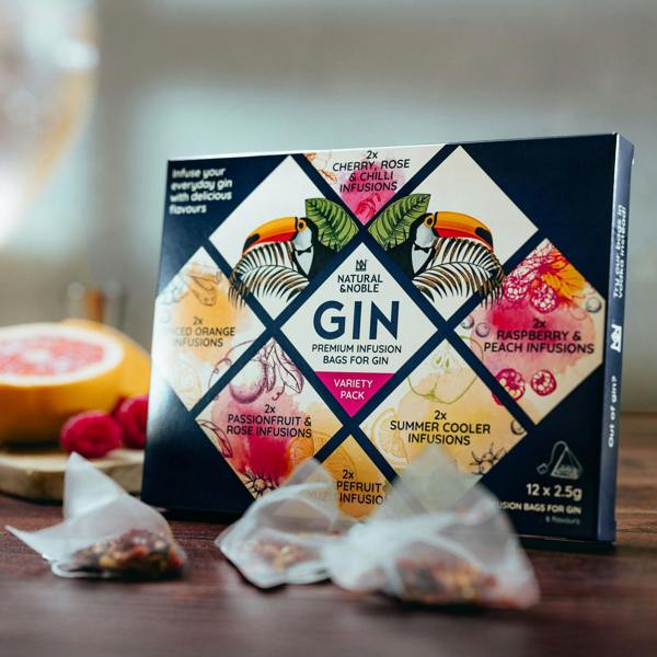 Natural & Noble Gin Infusion Variety Pack with Loose Infusion Bags