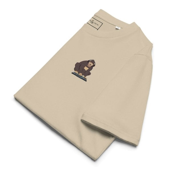 ANCHOR & CREW The DJ Monkey Organic Cotton Embroidered T-Shirt