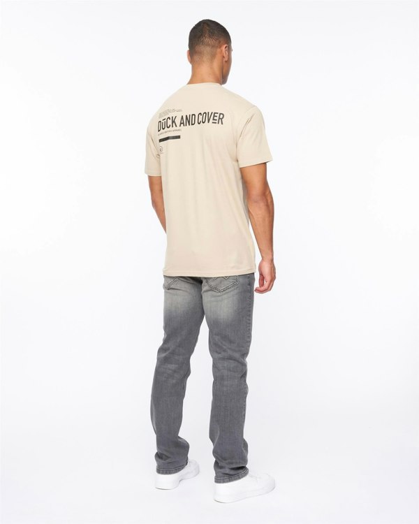 Duck and Cover Heningys T-Shirt - Greige