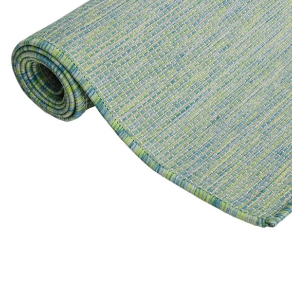 Berkfield Outdoor Flatweave Rug 80x150 cm Turquoise