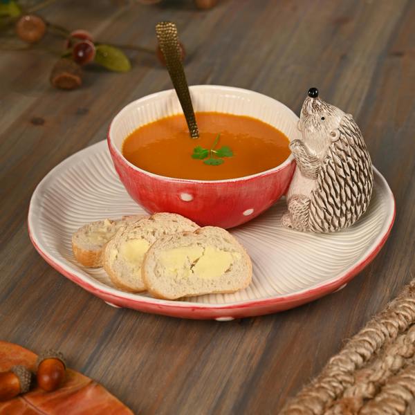 Country Living Toadstool & Hedgehog Serving Bowl