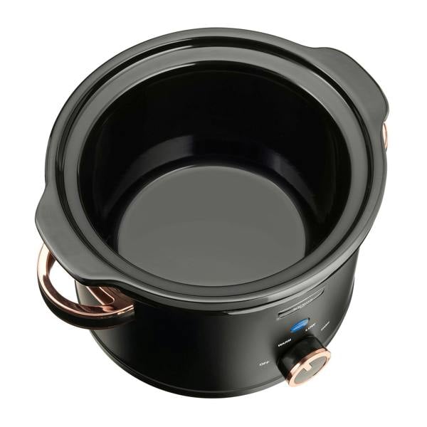 Cooks Professional 2.5L Slow Cooker | Black / Rose Gold