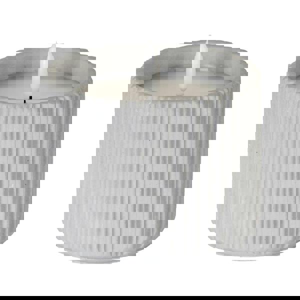 Hill Interiors Luxe Collection Ribbed Table Lamp - Chalk - 