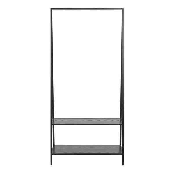 Furniture To Go Seaford Clothes Rack with 2 shelves in Black