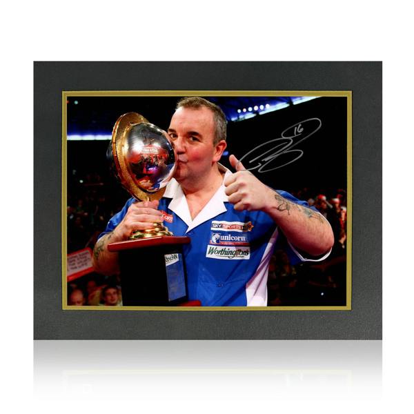 Phil Taylor Signed Image Deluxe Mount