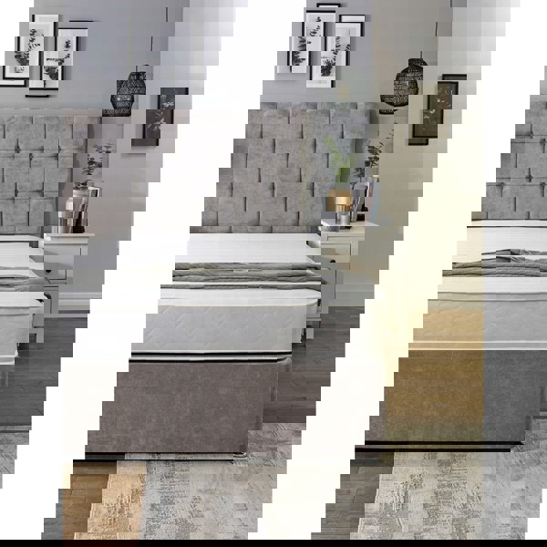 eXtreme Comfort Budget Memory Sprung Mattress - Quilted Cooltouch Straight Line Top Panel