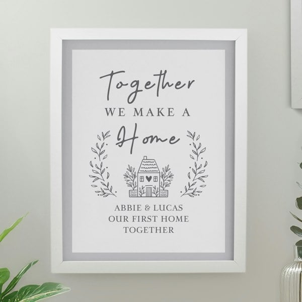Personalised Memento Company Personalised Home White Poster Frame
