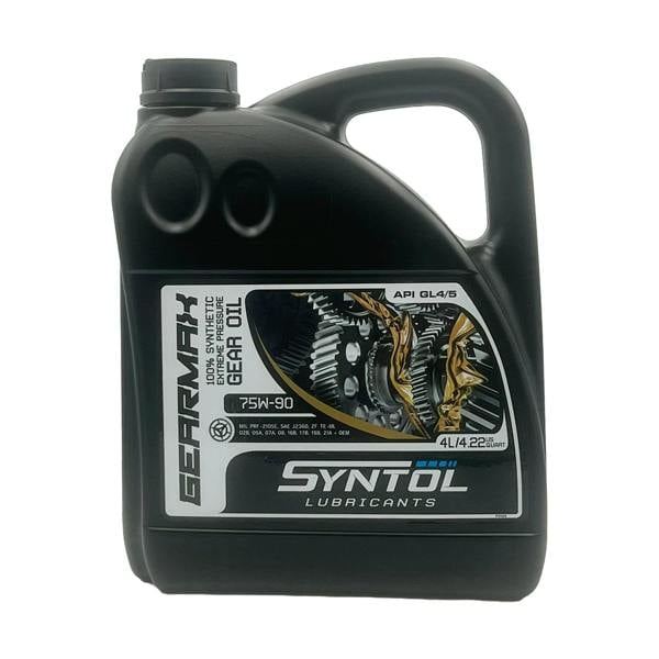 Syntol Gearmax 75W-90 Fully Synthetic Axle & Transmission Fluid API GL-4 GL-5