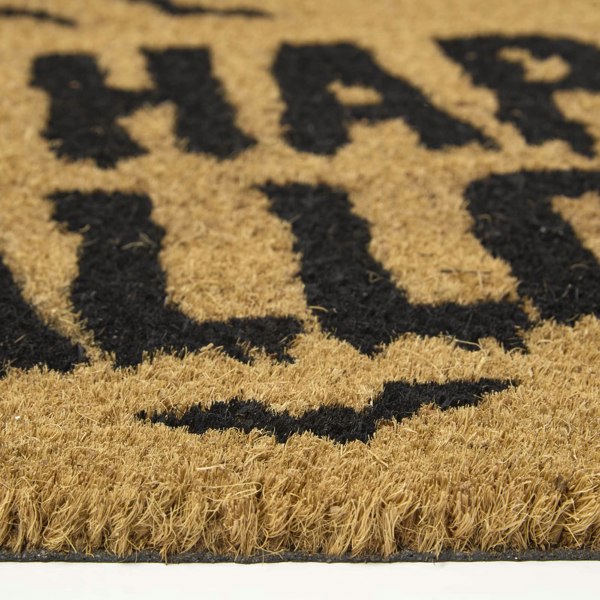 HOMESCAPES Happy Halloween Non-Slip Coir Doormat, 40 x 60 cm