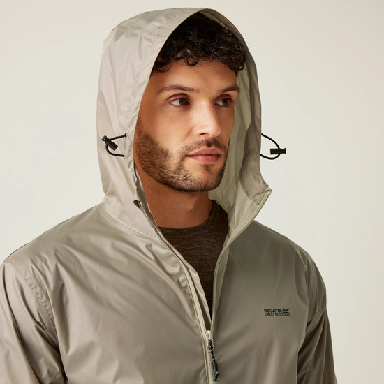 Regatta Mens Pack It III Waterproof Jacket - Golden Sand