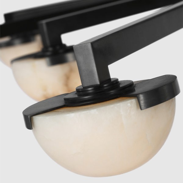 Kelly Wearstler Pedra Grande Staggered Arm Flush Mount Light