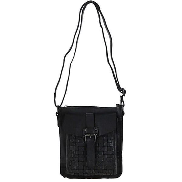 Ashwood Vintage Woven Leather Crossbody Bag