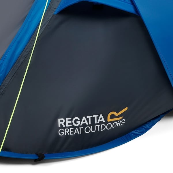 Regatta Great Outdoors Malawi 2 Man Pop Up Tent - Blue / Seal Grey