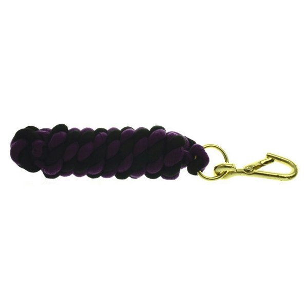 Hy Two Tone Twisted Lead Rope - Purple/Black