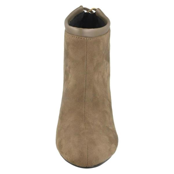 Spot On Ladies Spot On Back Tie Ankle Boots